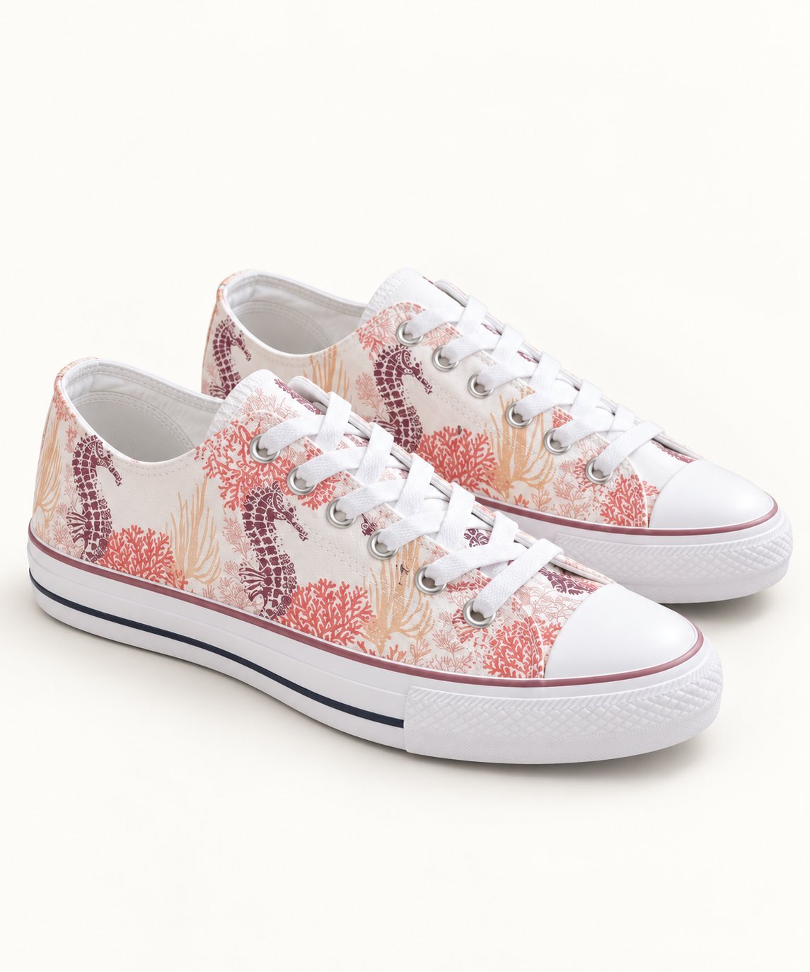 Zapatillas personalizadas a mano Artekalemu, diseño Fondo Marino